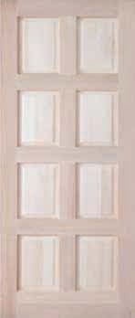 SAFEdor Door Hardwood 8 Panel