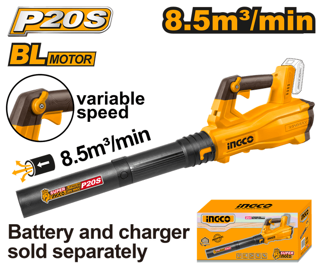 Ingco Blower 20v Lithium-ion 29x43x50.2cm
