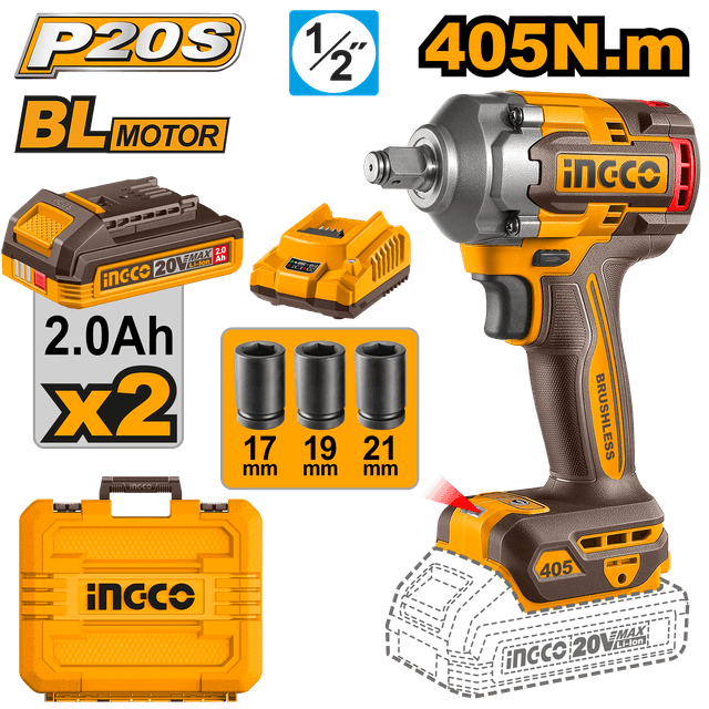 Ingco Wrench Impact 20v Lithium-ion