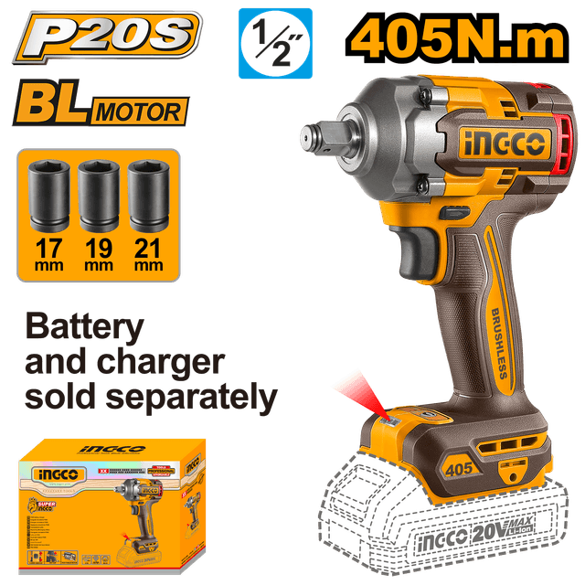 Ingco Wrench Impact 20v Lithium-ion
