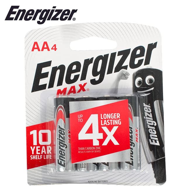 Energizer Max AA Batteries (4 Pack)