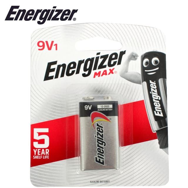 Energizer Max Batteries 9V (1 Pack)