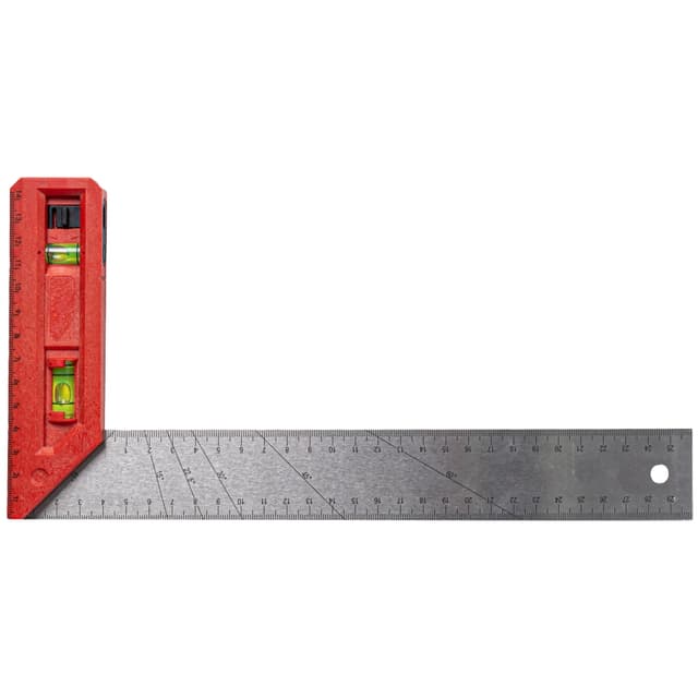 Tork Craft Try Square 300mmx150mm with Level & Plumb Vial