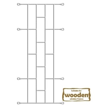 Xpanda Bar Burglar Brick 530x1270mm Wht