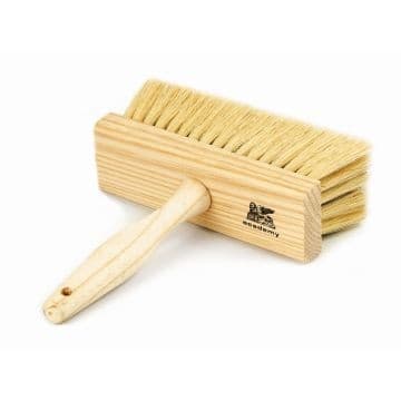 Academy Brushware Brush White Wash 190mm Brown Fibre + White Border