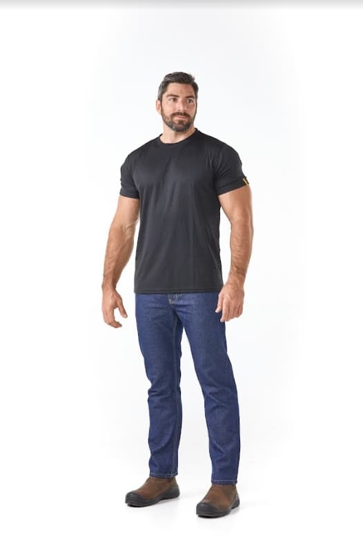Dromex Apparel T-shirt 100% Poly Q/dry C/neck Blk (xl)
