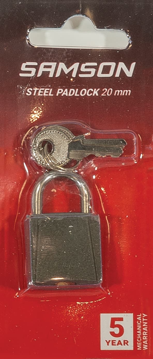 SAMSON Padlock Steel 20mm