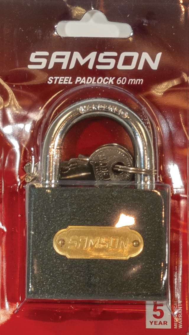 SAMSON Padlock Steel 60mm