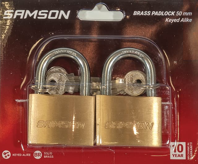 SAMSON P/lock Brass 50mm Ka Duo