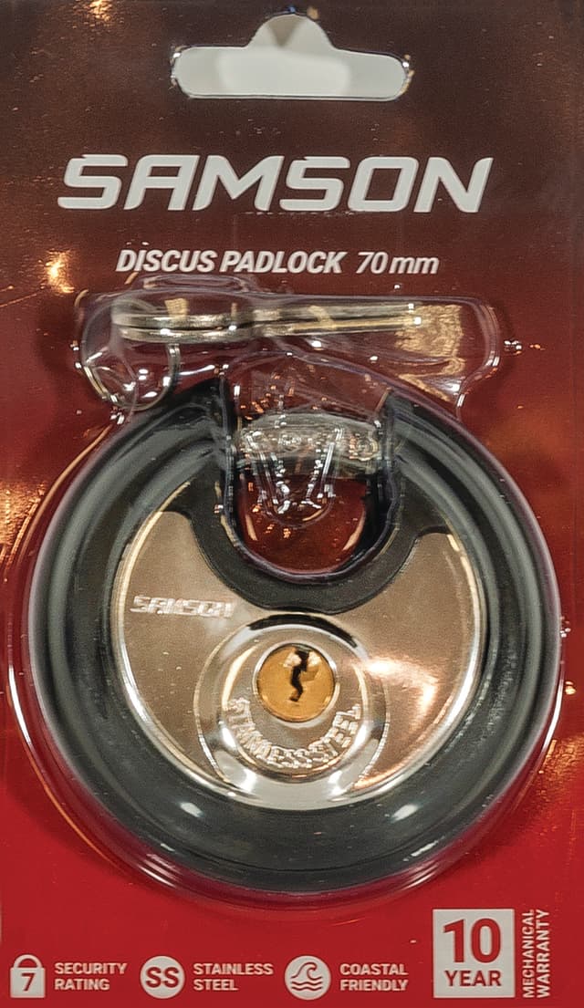 SAMSON P/lock Disc 70mm Blk Bump