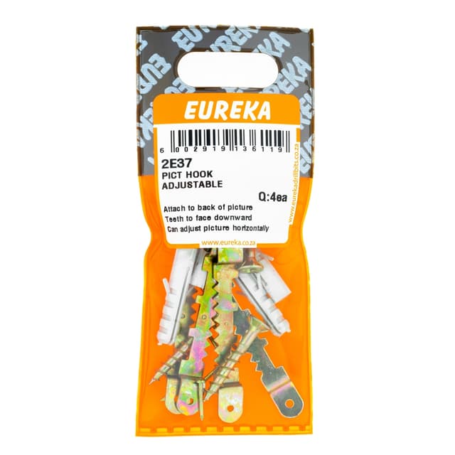 Eureka Home & General Hook Pict Adjustable Q:4ea