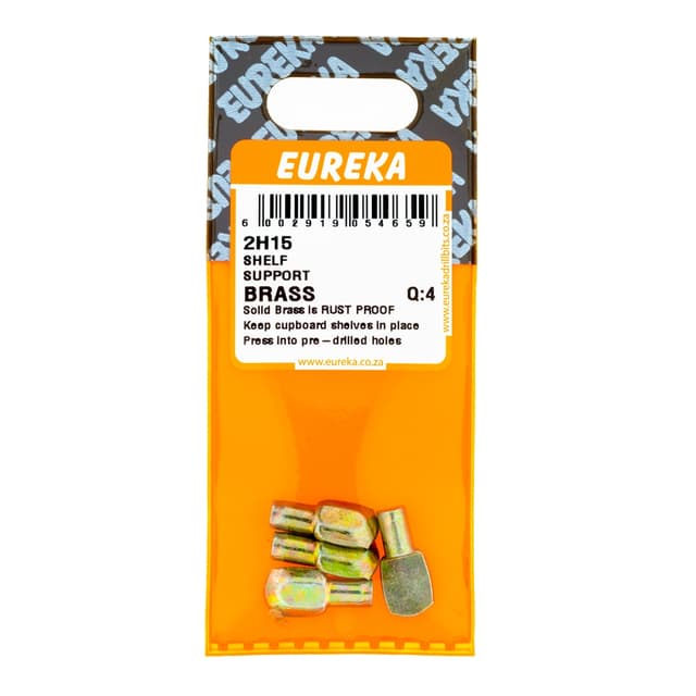 Eureka Home & General Shelf Support Brass Q:4