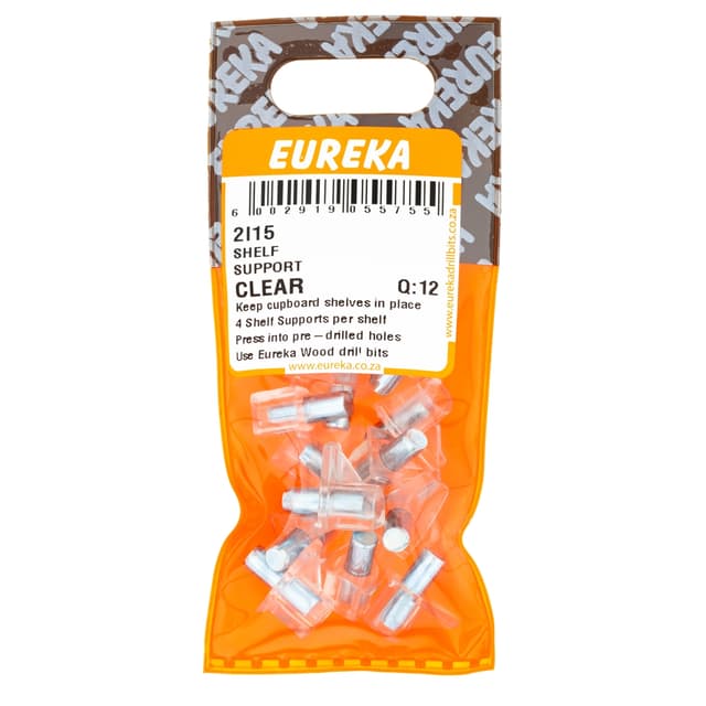 Eureka Home & General Shelf Support Clear Q:12