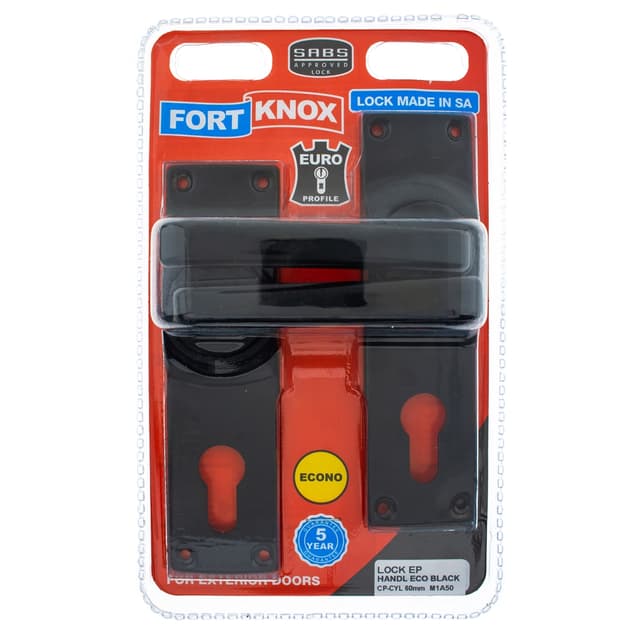 Fort Knox Locks Lock Ep Handl Eco Bk Cp-cyl 60mm Q:1