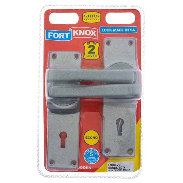 Fort Knox Locks Lock 2l Handl Eco Satin Chrome Q:1