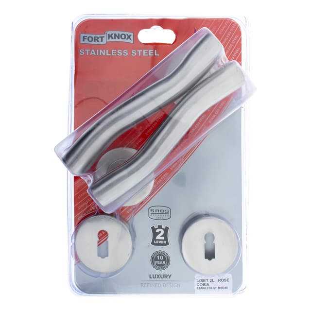 Fort Knox Locks Lockset 2l Rose Cobia St/st Q:1