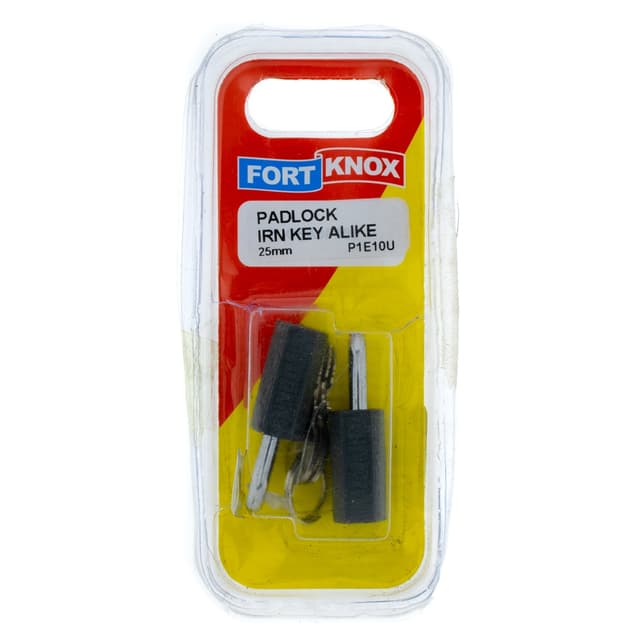 Fort Knox Padlocks Padlock Irn Key Alike 25mm Q:2