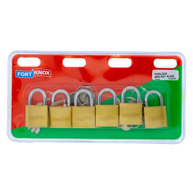 Fort Knox Padlocks Padlock Brs Key Alike 30mm Q:6