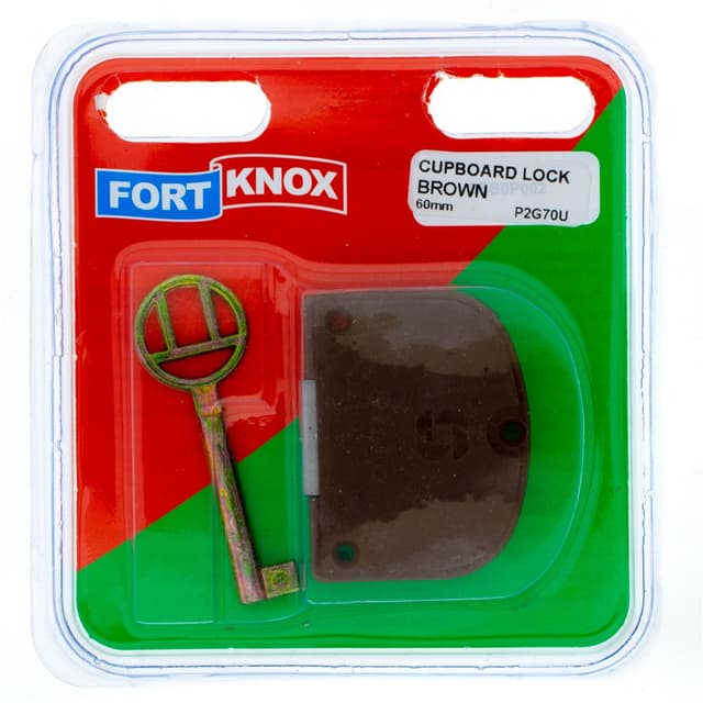 Fort Knox Padlocks Lock Cupboard Brown 60mm Q:1