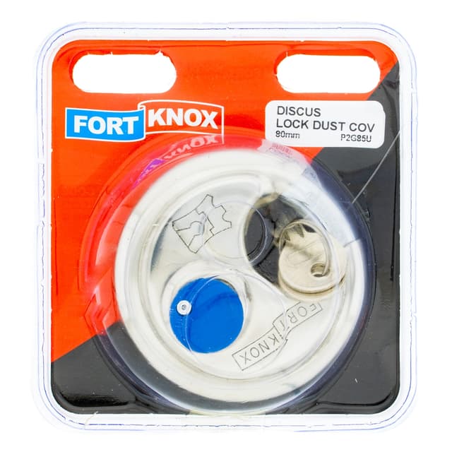 Fort Knox Padlocks Lock Discus Dust Cov St/st 80mm Q:1