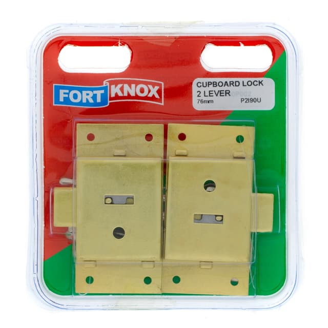 Fort Knox Padlocks Lock Cupboard 2 Lever 76mm Q:2