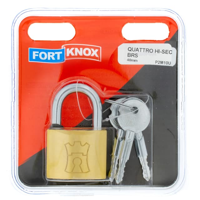Fort Knox Padlocks Quattro Hi-sec Brs 40mm Q:1