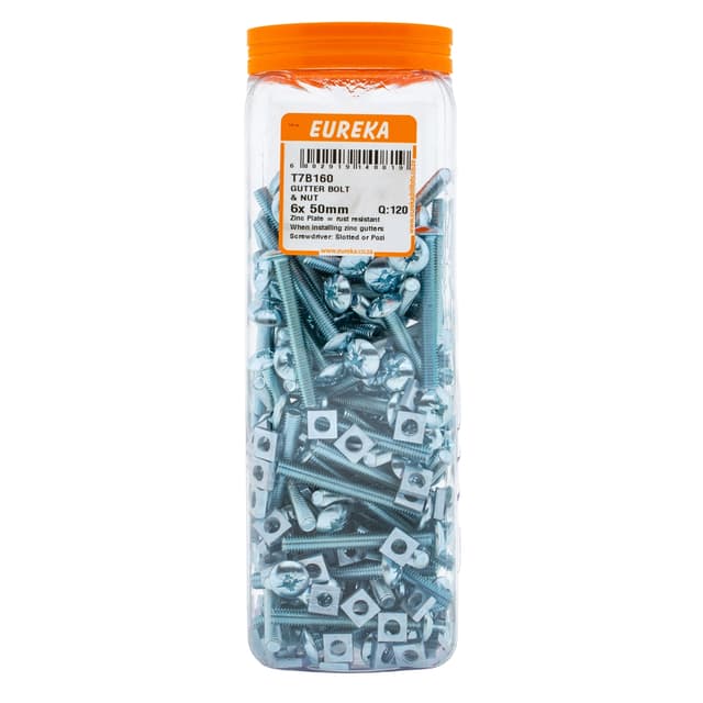 Eureka Nuts & Bolts Bolt Nut Gutter 6x 50mm Q:120