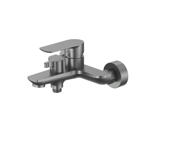 Cobra Seine Brushed Gun Grey Mixer Bath Expo W/type No H/shower B/gun Gry