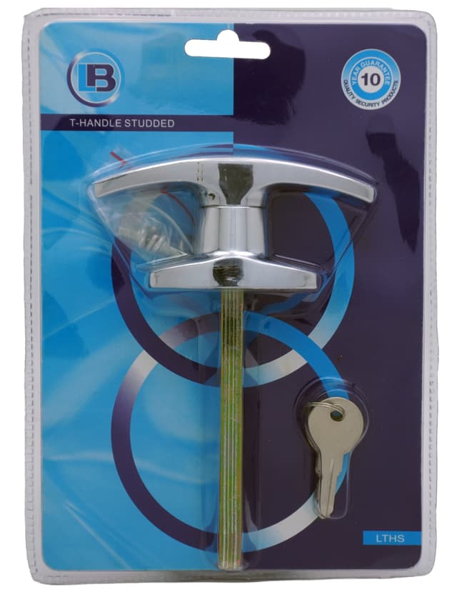 L&B Garage Locks Lock T Handle Studded