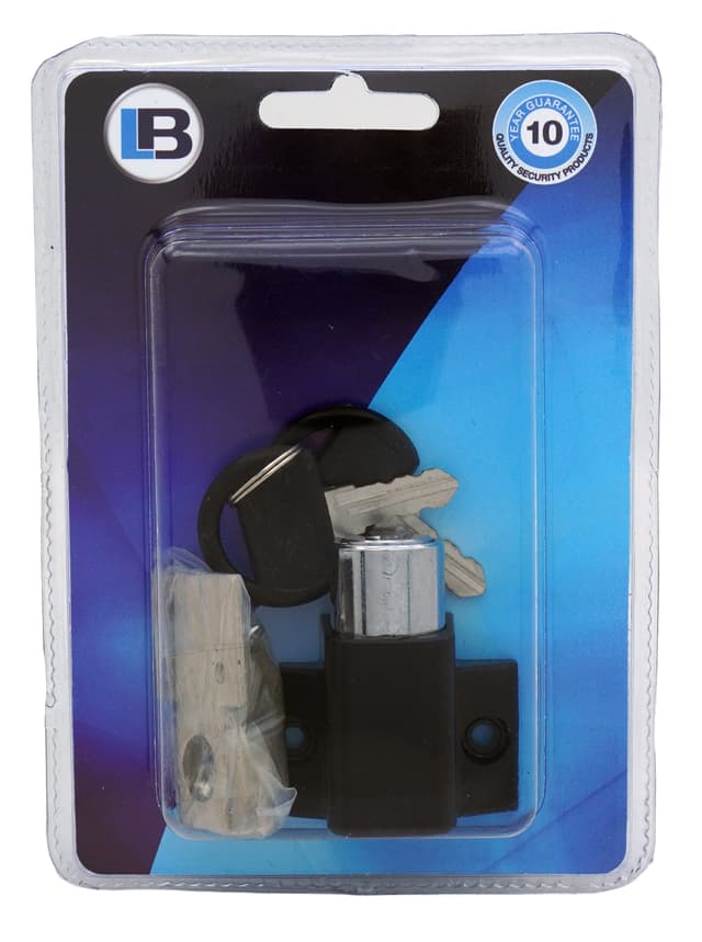 L&B Door Locks Lock Push Patio Black