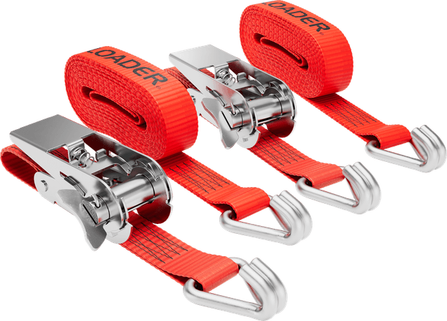 Quickloader QL Two-Piece Tiedowns Professional 900 Kg 5 M X 25 Mm 2-pack