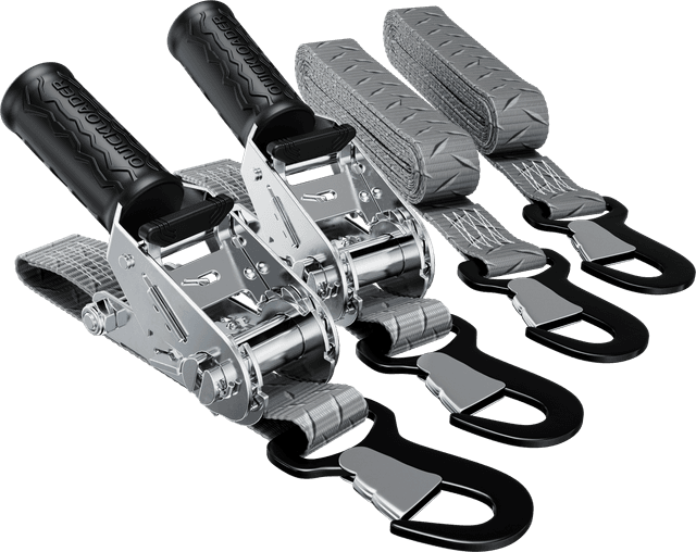 Quickloader QL Two-Piece Tiedowns Rebel 1200 Kg 4.5 M X 29 Mm 2-pack