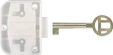 FAST Ironmongery Cupboard Lock Plastic Brown (1)
