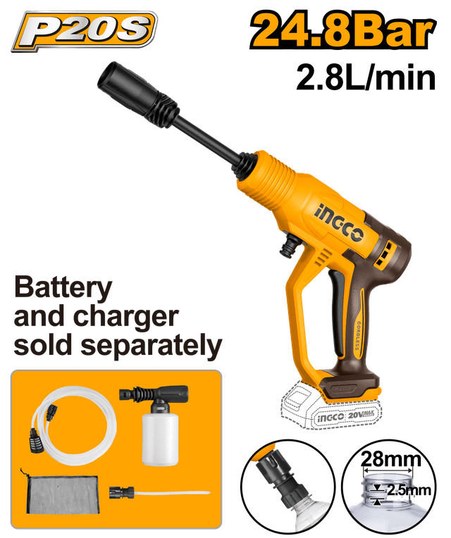 Ingco Pressure Washer 20v Lithium-ion