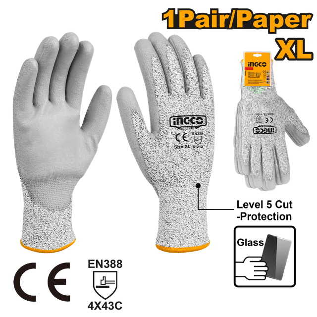 Ingco Gloves Cut-resistance Xl