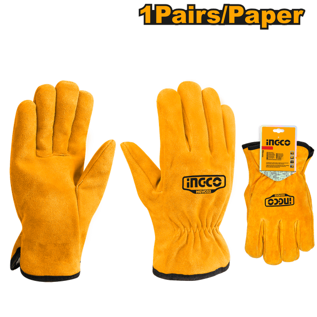 Ingco Skillcraft Glove Cow Split Leather Sz 10