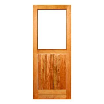 Winsters Frame Doord Ledged & Battened B/full Glass Top
