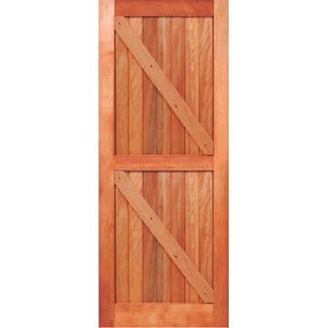 Kayo Door Open Back Framed Ledged & Battened Braced