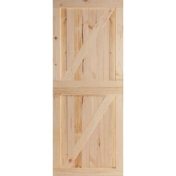 Kayo Door Pine Braced Back Framed Stable Batten
