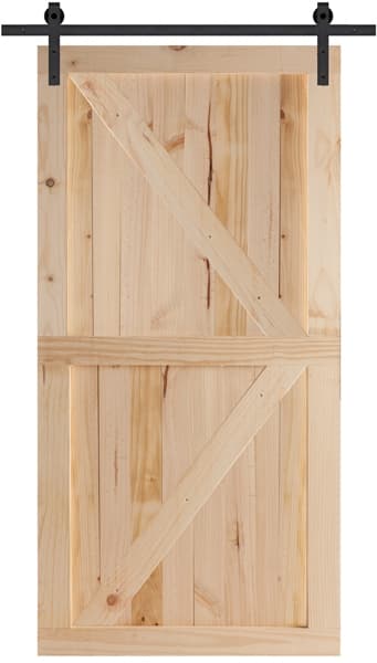 Kayo Door Pine Barn Door K Brace With Hardware