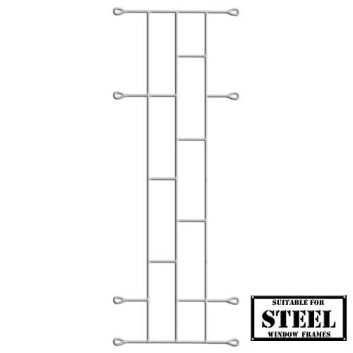 Xpanda Burglar Guard 460x1000 Brick Wht